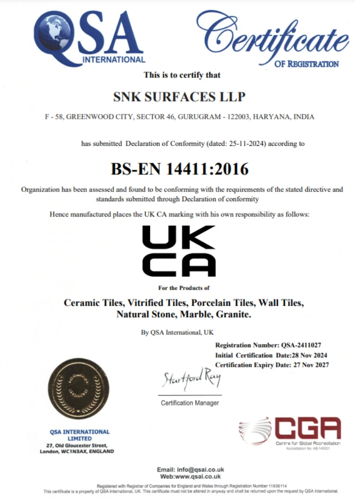 QSA International Certificate