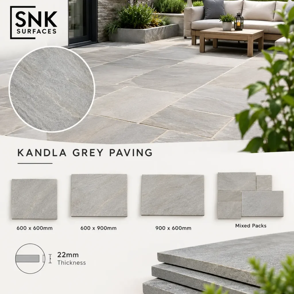 Kandla Grey Paving Patio Guide