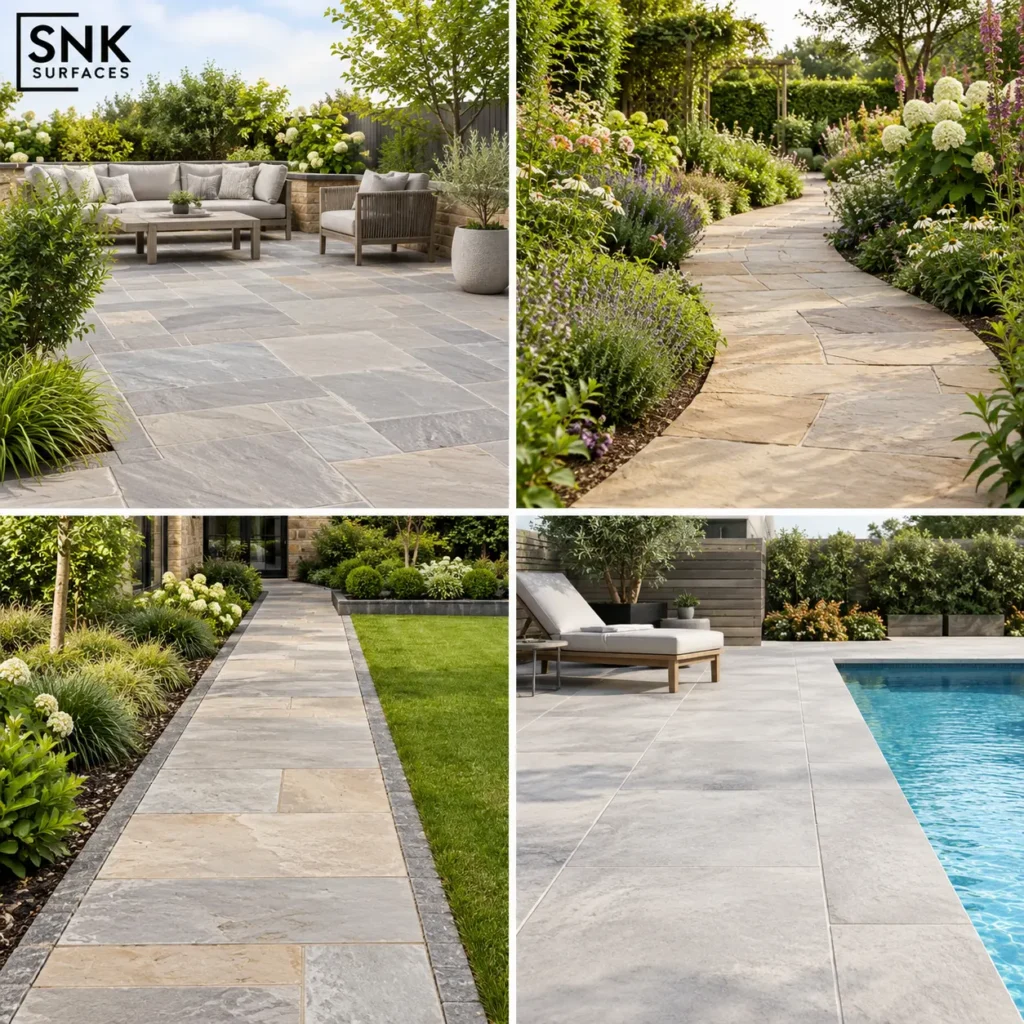 Best paving slabs for patios, gardens, pathways and poolside areas