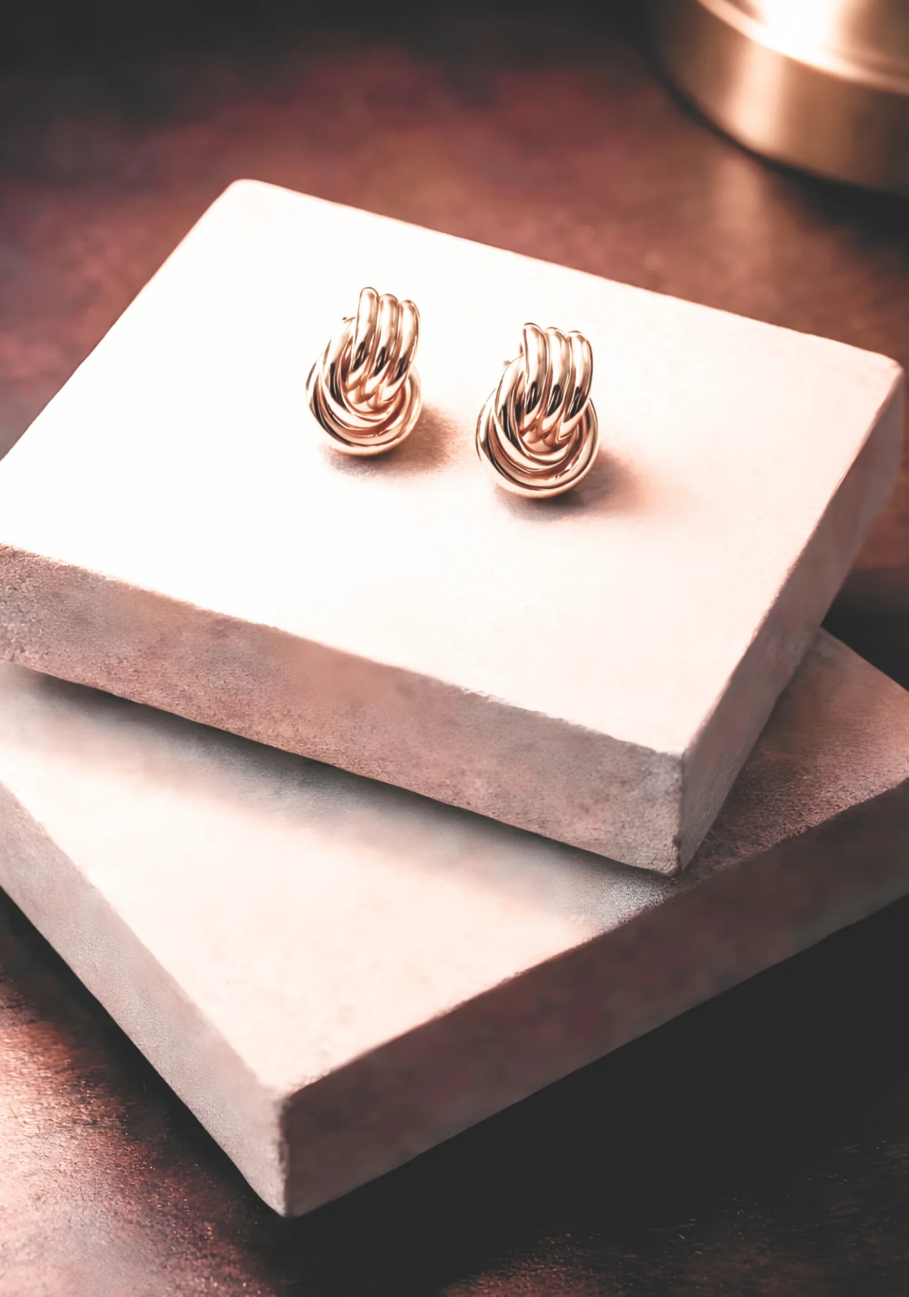 White-gold jewellery beside Fort White stone