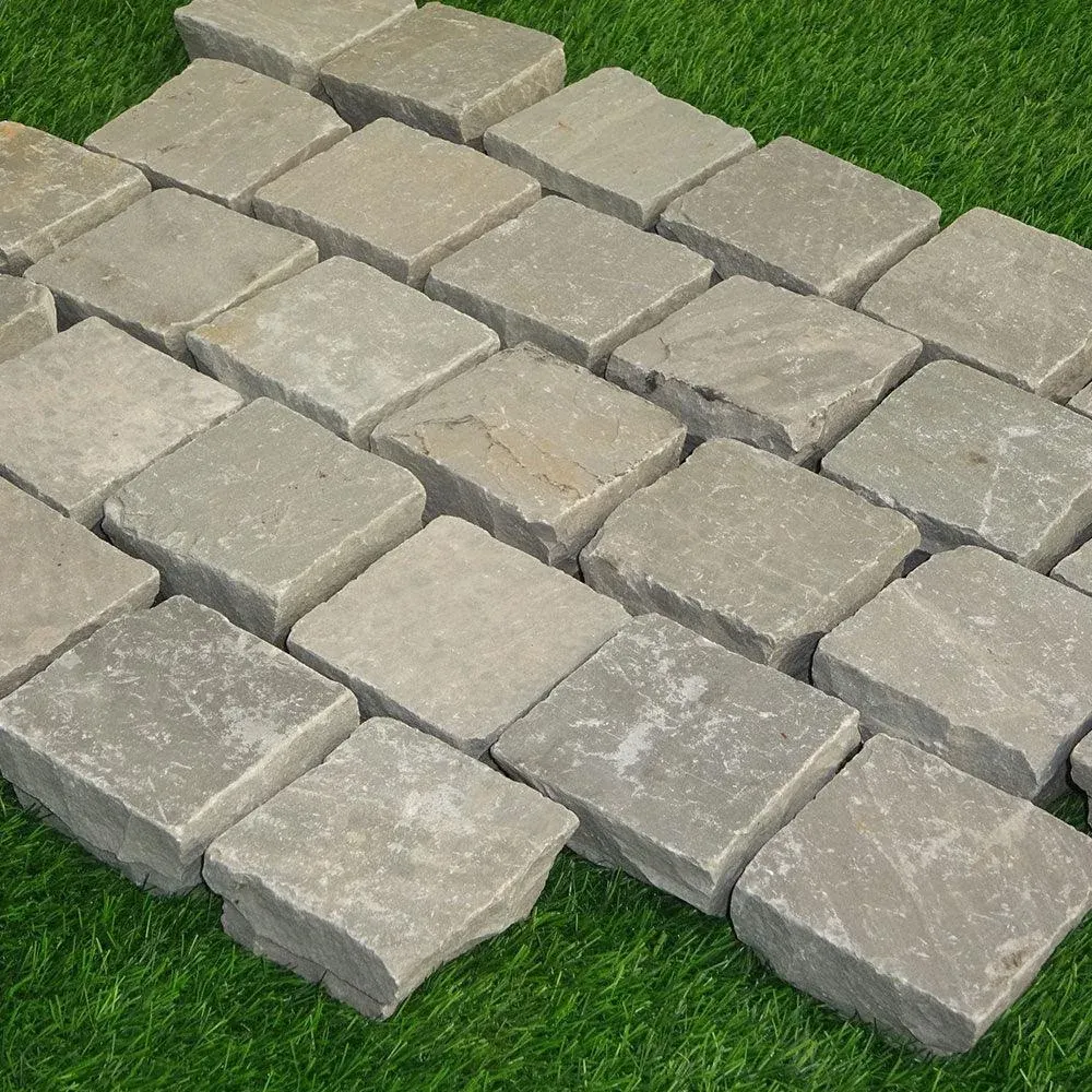 Kandla Grey sandstone cobbles