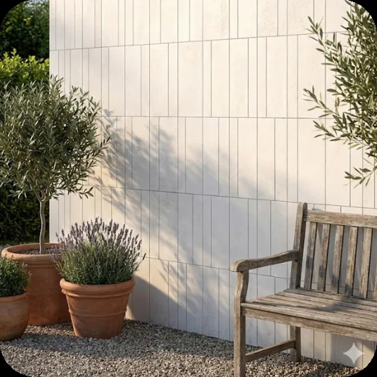 Fort White wall tiles